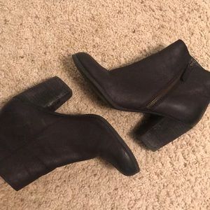 BP black leather ankle booties. Size 8.5